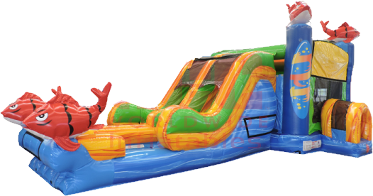 Big Kahuna Combo Bounce House and Water Slide