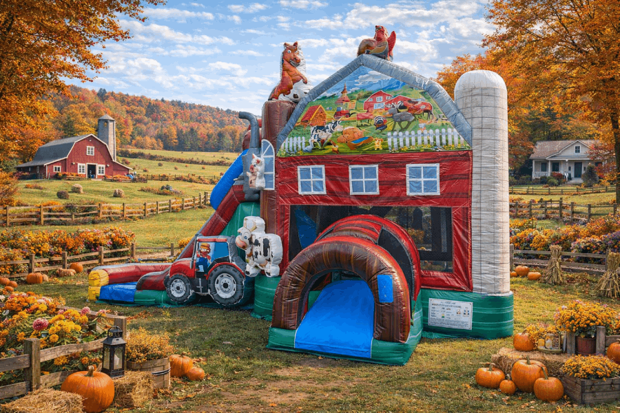 Farmyard Bounce & Slide Combo CT & NY