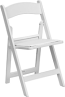 White Adult Chair with Cushion 
