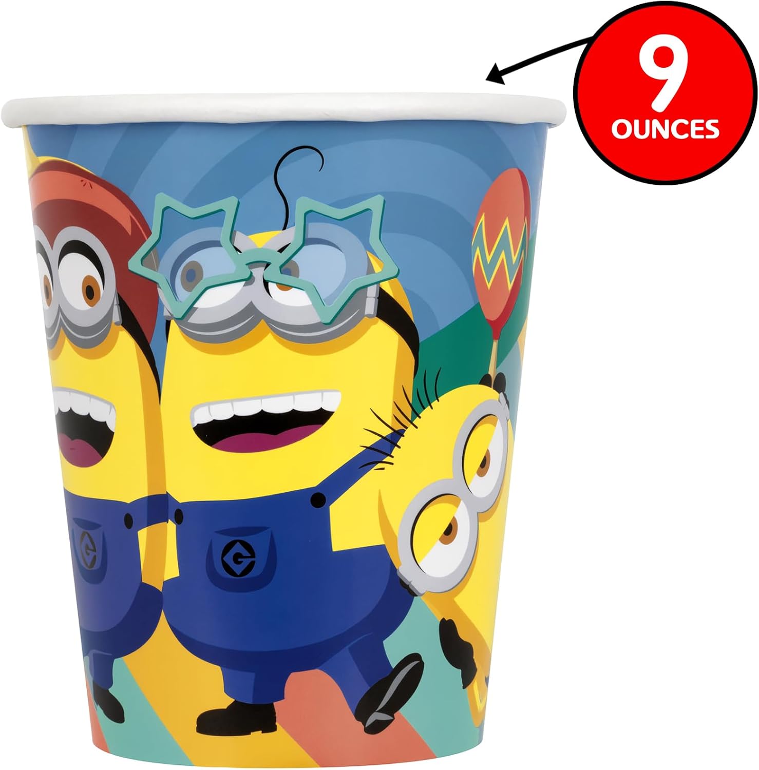 8 Pcs Minion Paper Cups