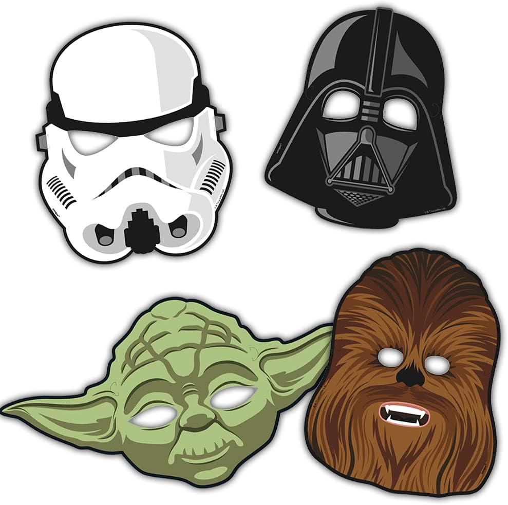 8 Pcs Star Wars Party Masks