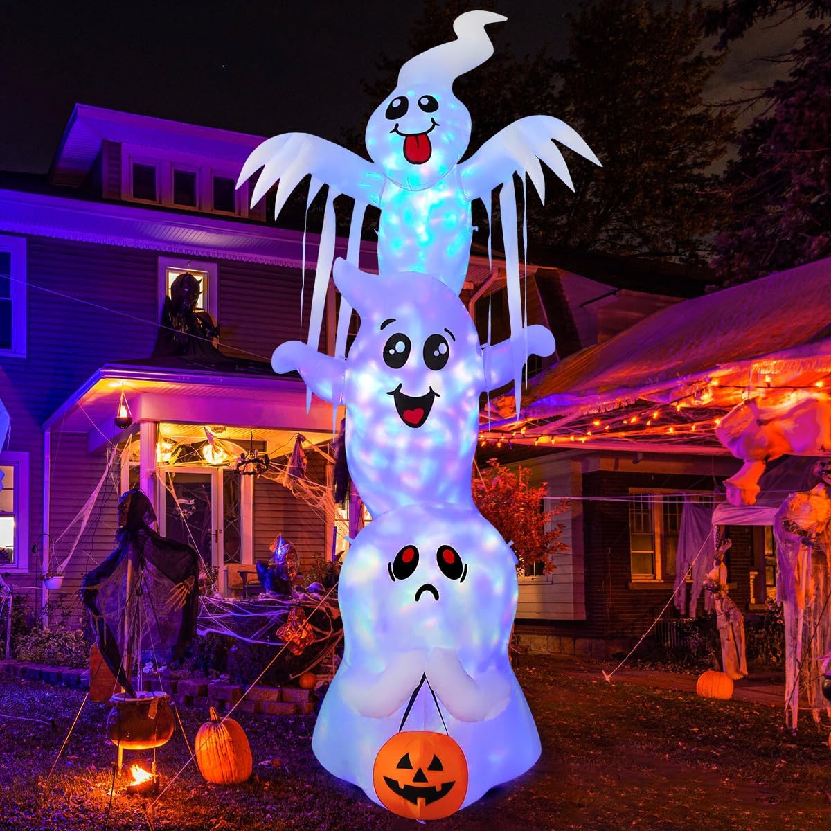 9.8 FT High Halloween Inflatable Ghosts