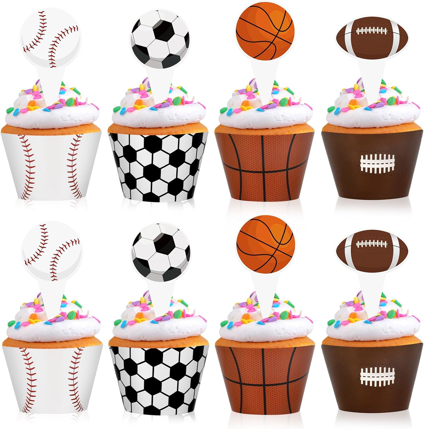 Cupcake Toppers & Wrappers 48 Pack