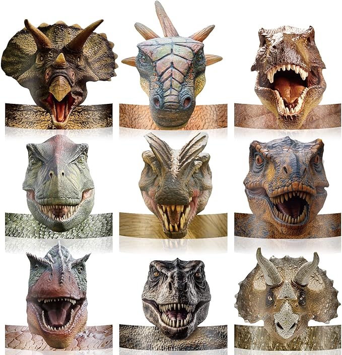 Dinosaur Party Hats 24 Pcs