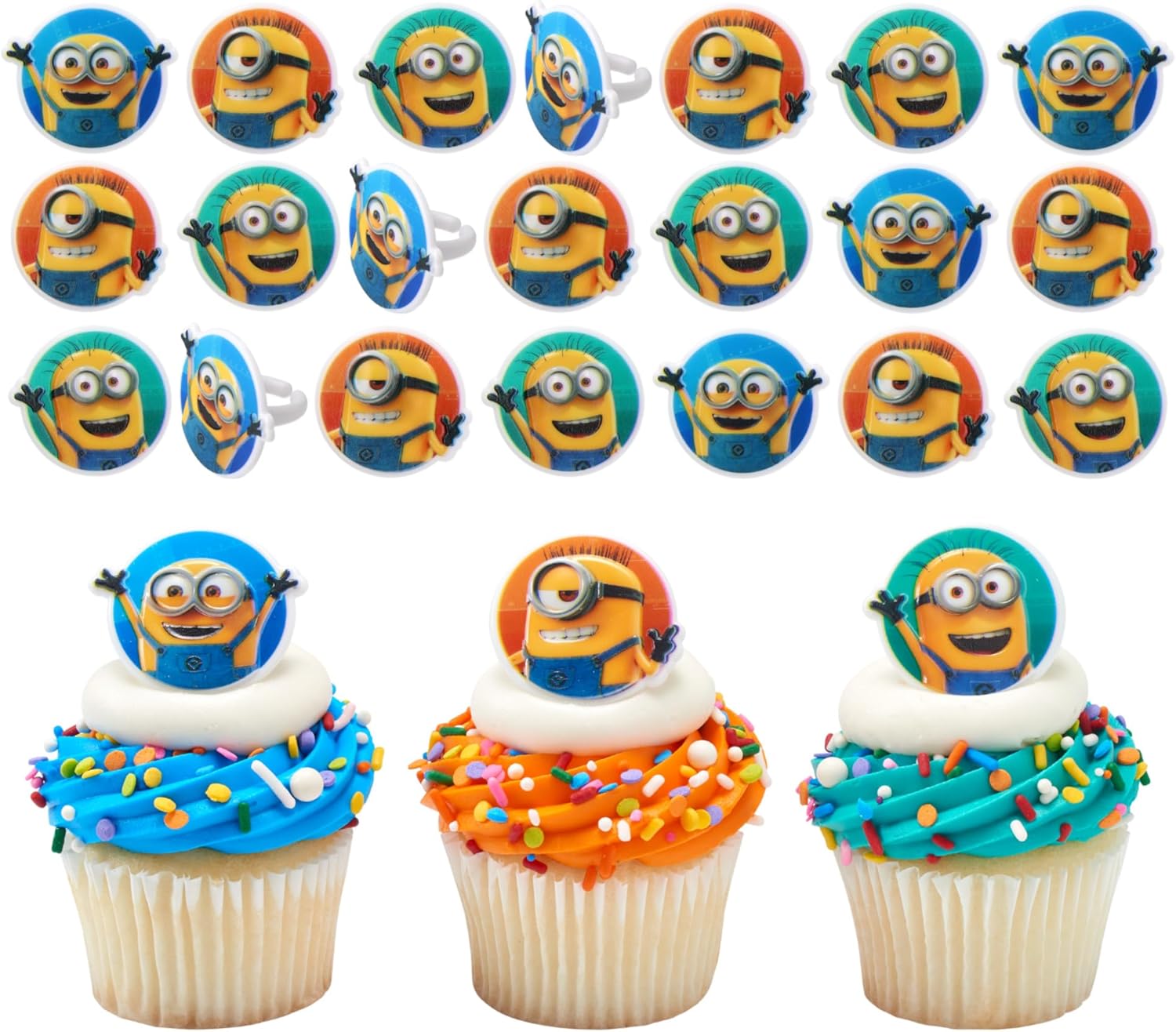 Minion Cup Cake Rings
