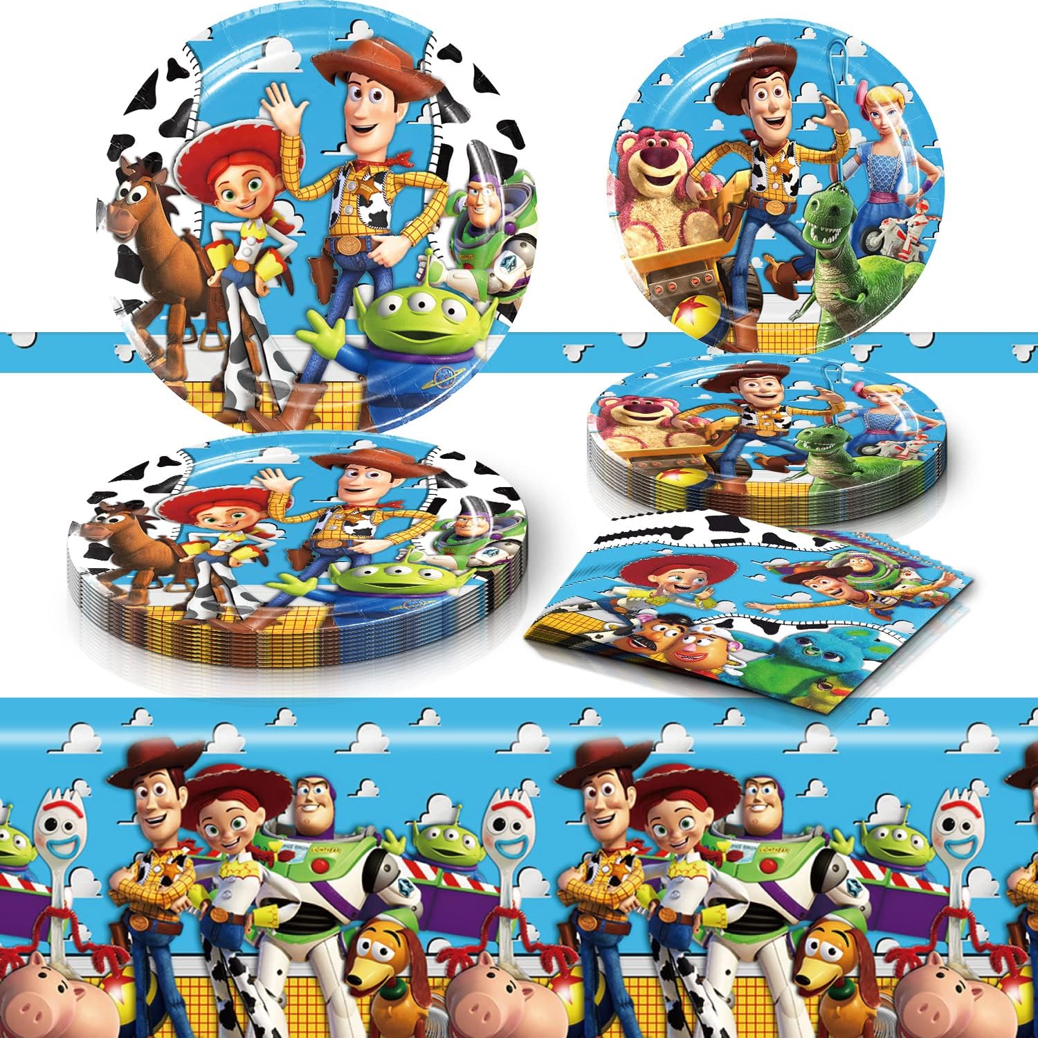 Plates/Napkins and Table Cover Set