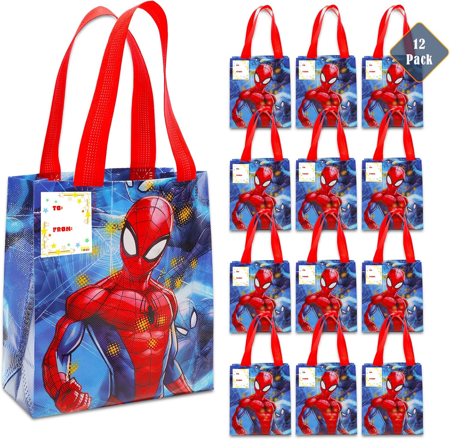 Spiderman Gift Bags 12 Pcs