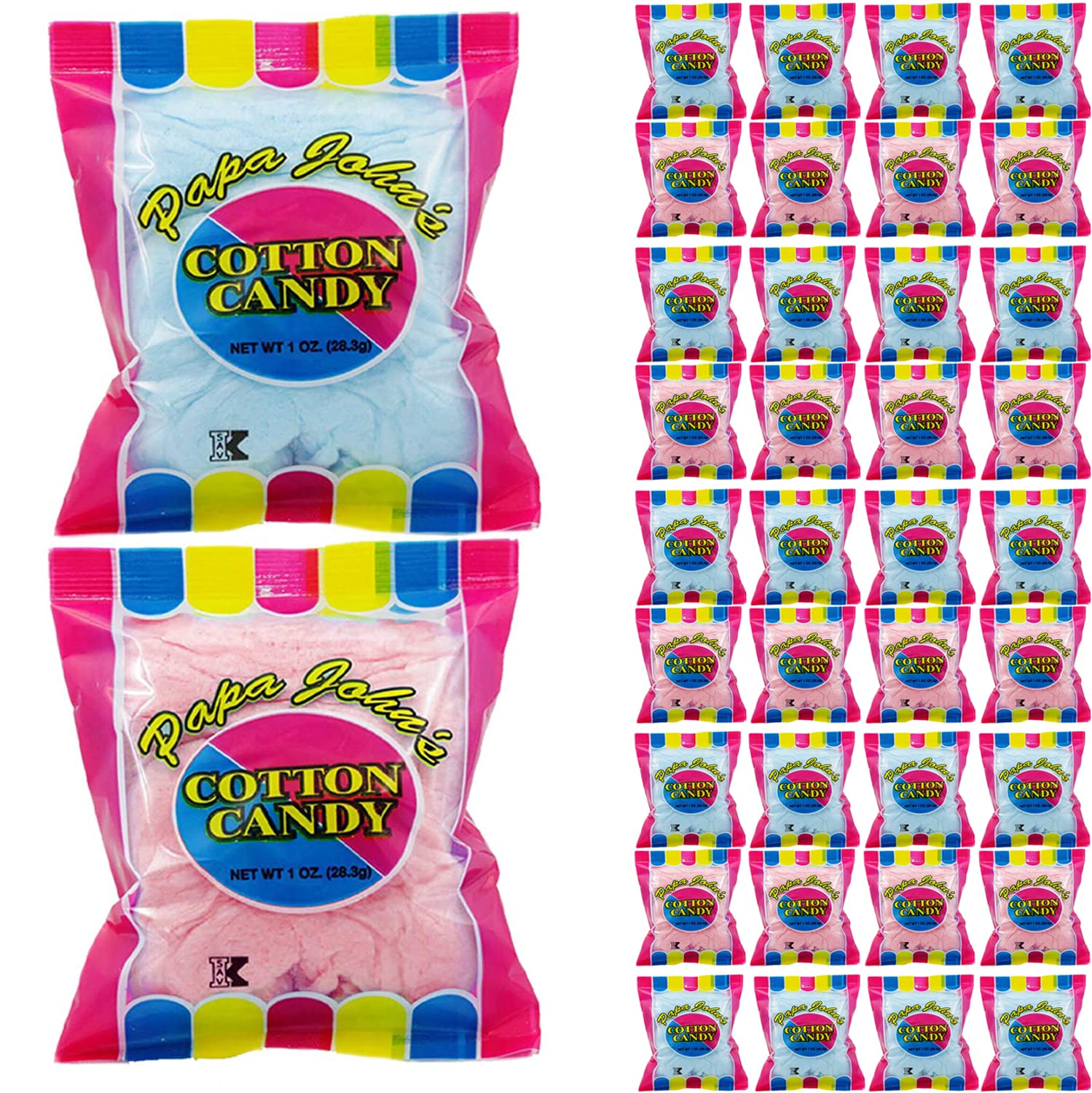 Cotton Candy Blue & Pink (36-Pack)