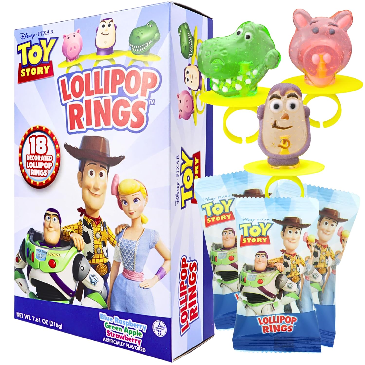 Toy Story Lollipop Rings 18Pcs