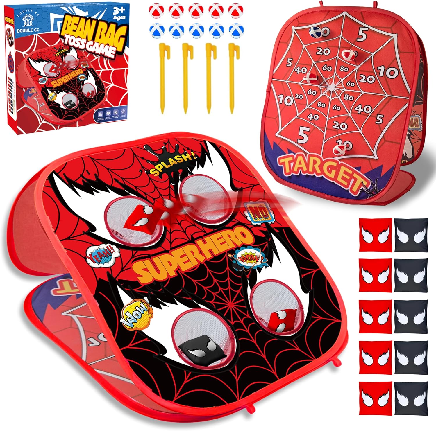 Spiderman Cornhole & Darts