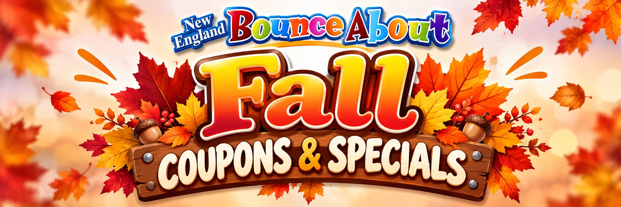 Fall Coupon Specials from New England Bounce About