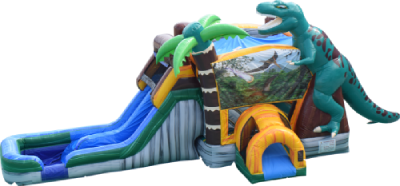 Jurassic Double Lane inflatable rental available in Fairfield CT